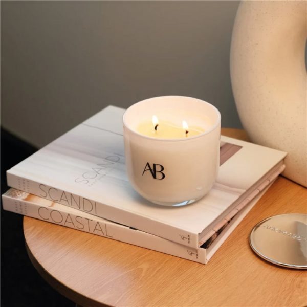 Vela aromativa 340g japanese honeysuckle celeste - imagen 2
