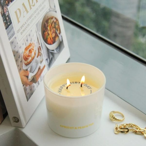 Vela aroma 250g mensaje oculto apricot/peach tea - imagen 2