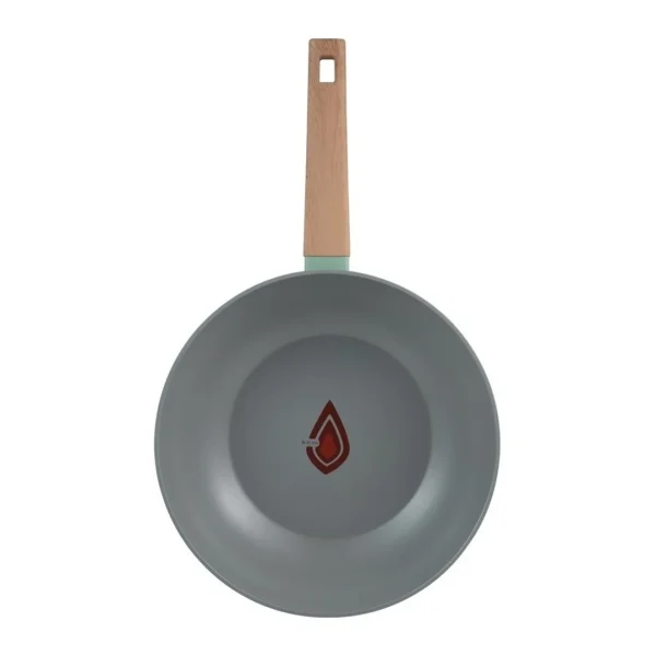 Wok 28cm aluminio forjado huerto verde bergner - imagen 4