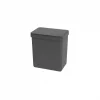 Papelera mesa plastico single 2.5l gris oscuro coza