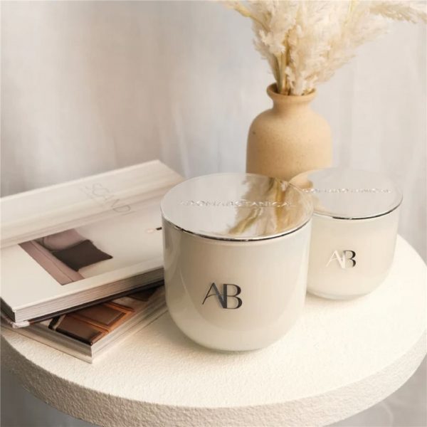Vela aromativa 340g coconut lime blanco - imagen 2