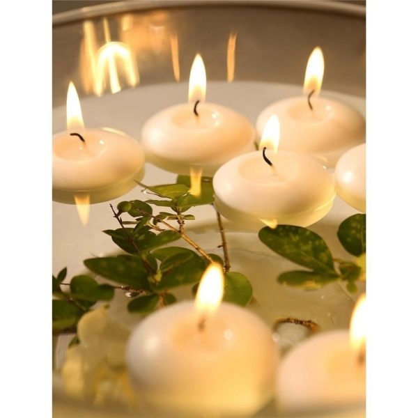 Set 6 velas flotantes blanco - imagen 2