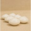 Set 6 velas flotantes blanco