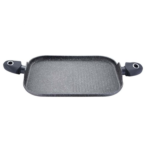 Plancha rectangular aluminio induccion orion. 35.5x28.3x1.3cm