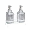 Dispensador de jabon 2pcs c/estante 8x22cm blanco