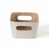 Organizador con asas 26x18x11cm ext tela crema - imagen 4