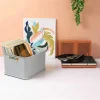 Cesto plastico rectangular 38x32x23cm gris oscuro coza - imagen 2