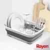 Escurridor plegable plastic 38x29x12cm blanco/gris rayen