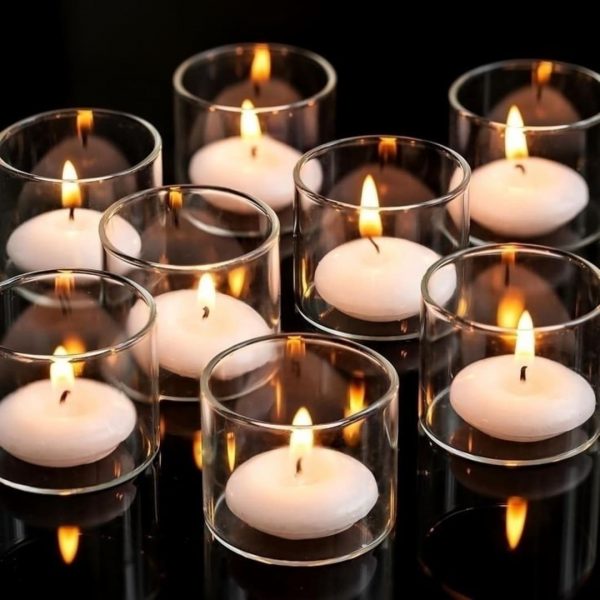 Set 12 velas flotantes blanco - imagen 2