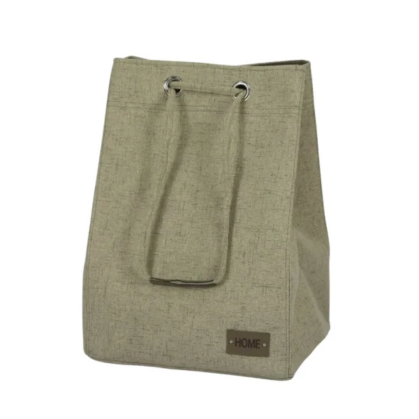 Bolsa p/ropa c/asas 35x30xh50cm tela beige