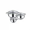 Bateria de cocina 6 piezas acero inoxidable san ignacio