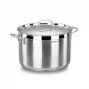 Olla 11lts acero inox c/tapa alfa korkmaz. 28x18cm