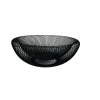 Frutero rejilla doble pared d20x8.5cm negro