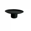 Plato soporte metálico 25x10cm negro
