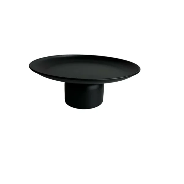 Plato soporte metálico 25x10cm negro Plato soporte metálico 25x10cm negro