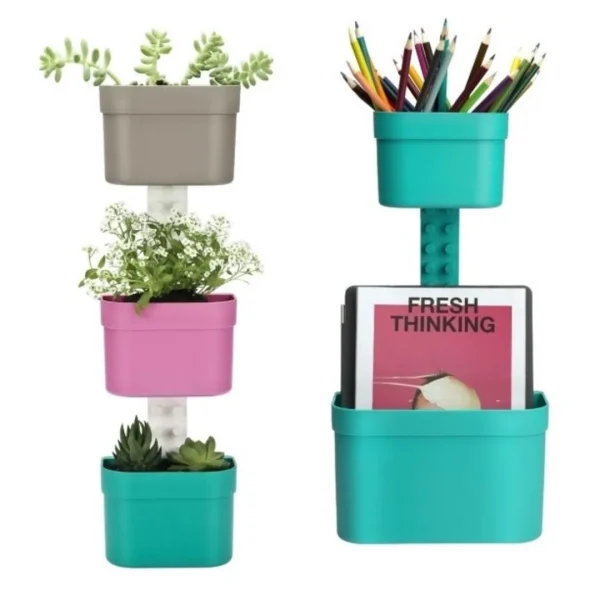 Organizador pequeño 12x9x7cm verdeagua coza - imagen 4