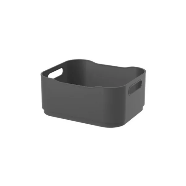 Cesto plastico 2,9l 18,5x15x8cm fit gris oscuro