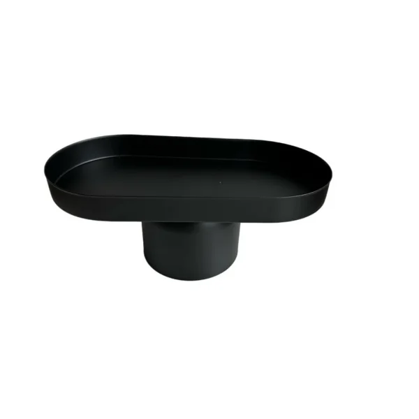 Bandeja c/soporte alto 30x15x13cm negro