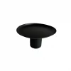 Plato soporte metálico 30x17cm negro