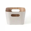 Organizador con asas 23x30.5x15.2cm ext tela crema - imagen 4