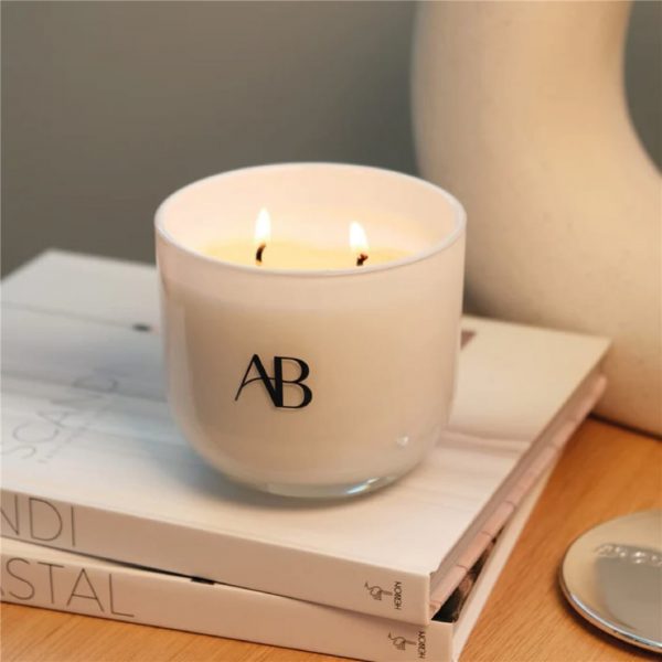 Vela aromativa 340g japanese honeysuckle celeste - imagen 3