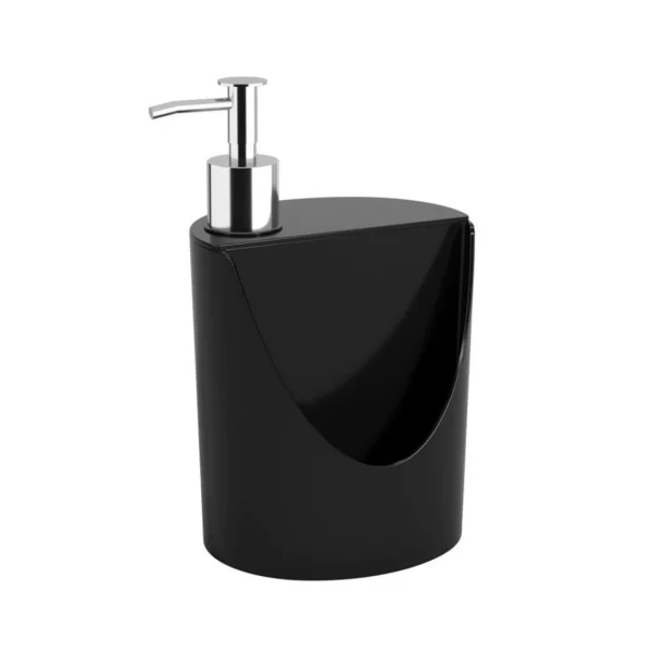 Dispensador jabon 600ml romeo y julieta negro coza