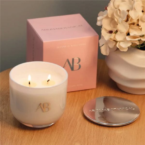 Vela aromativa 340g marshmallow rosa - imagen 3