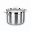 Olla 8.5lts ac. inox c/tapa alfa korkmaz. 26x16cm
