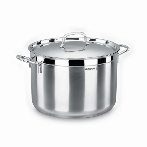Olla 8.5lts ac. inox c/tapa alfa korkmaz. 26x16cm