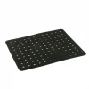 Escurre mat mesada/pileta 33x28cm negro tarja coza
