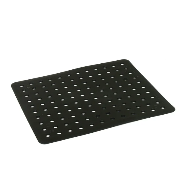 Escurre mat mesada/pileta 33x28cm negro tarja coza