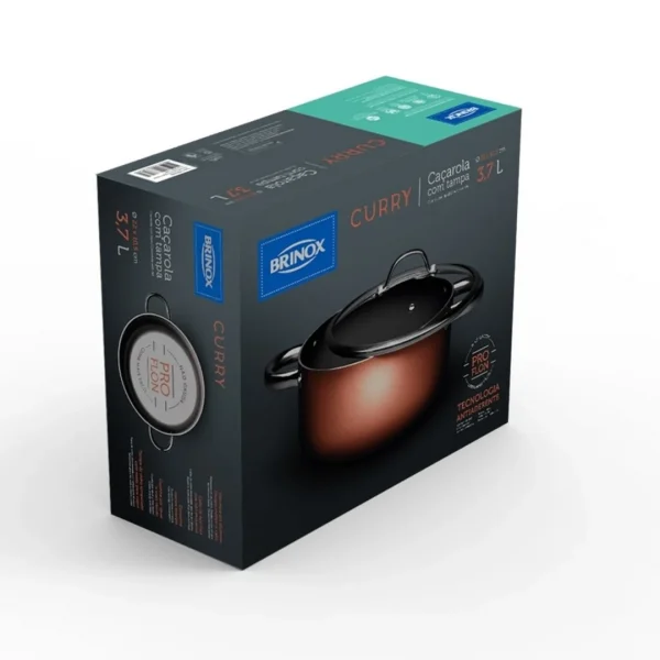 Olla c/ tapa d22cm 3.7l curry cobre - imagen 3