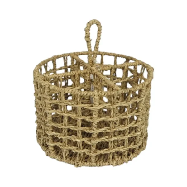 Organizador cubiertos 4 div. seagrass d20xh14/22cm Organizador cubiertos 4 div. seagrass d20xh14/22cm