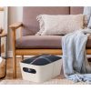Organizador con asas 26x18x11cm ext tela crema - imagen 3