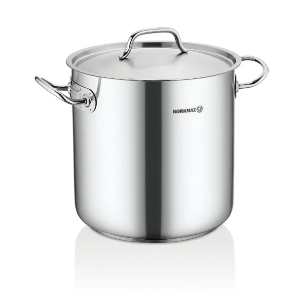 Olla c/tapa 16.5l d28x28cm ac. inox gastro korkmaz Olla c/tapa 16.5l d28x28cm ac. inox gastro korkmaz