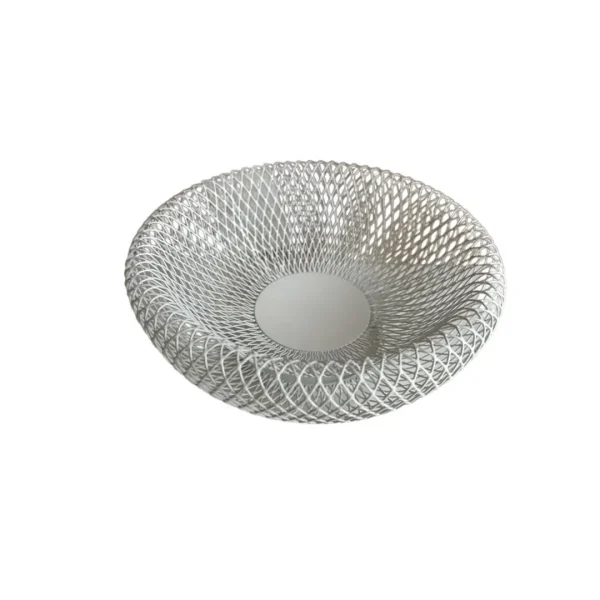 Frutero rejilla doble pared d25x10.5cm blanco Frutero rejilla doble pared d25x10.5cm blanco