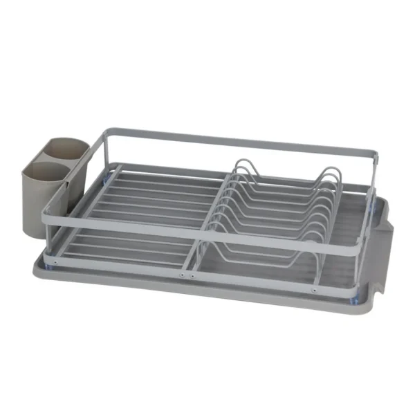 Escurridor aluminio c/bandeja gris 40x29x11.3cm