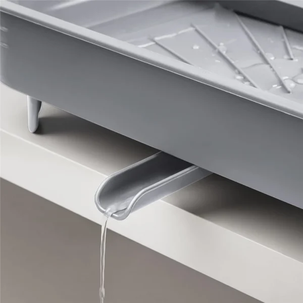 Escurridor extensible plastico 32x36x10cm gris - imagen 4