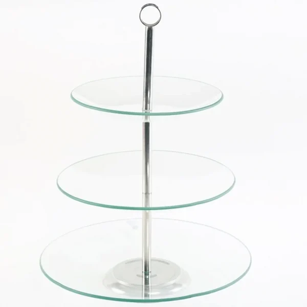 Soporte p/torta giratorio 3 niv d20-25-30cm/h43 cm Soporte p/torta giratorio 3 niv d20-25-30cm/h43 cm