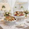 Set x2 plato soporte metalico 30x9/25x9cm blanco - imagen 3