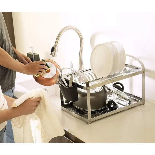 Escurridor de platos 16pzas brinox. 51x27x28.5cm - imagen 2