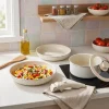 Juego bateria 5 piezas mango desmontable ceramico crema apto induccion - imagen 2
