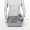 Escurridor extensible plastico 32x36x10cm gris - imagen 2