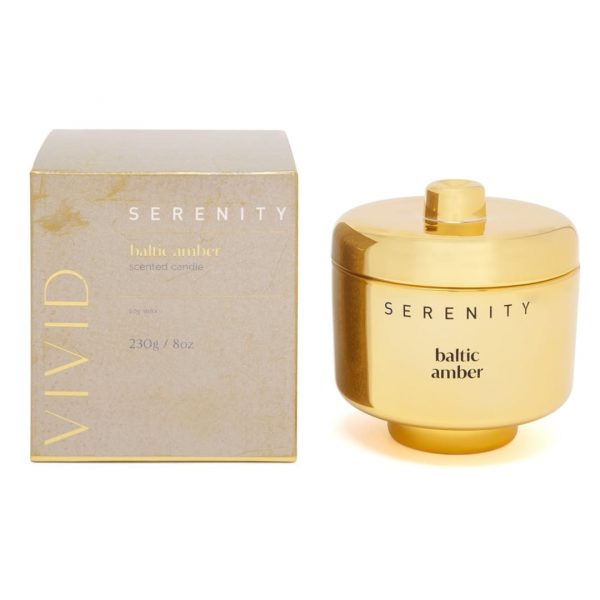 Vela serenity 230g ambar baltico y almizcle