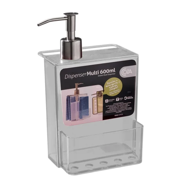 Dispensador de jabon retro 600ml cristal coza Dispensador de jabon retro 600ml cristal coza