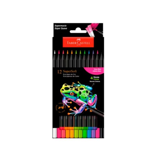 Lapices Supersoft Colores Neon x12 Faber-Castell