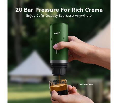 CERA+ PCM03 CAFETERA ESPRESSO PORTATIL GREEN - imagen 4