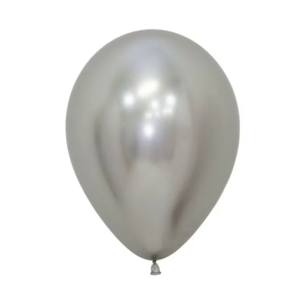 Globo 12" Metalizado Plata x10 DALI - imagen 2
