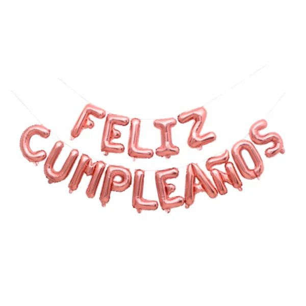 Globos Metalicos x15 Feliz Cumple 16" - imagen 2