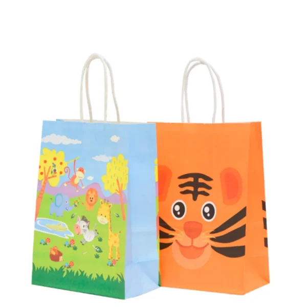 Bolsa de Papel Chica Selva con Asa x12 Bolsa de Papel Chica Selva con Asa x12